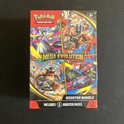 Pokemon TCG: Mega Evolution Booster Bundle 6 Booster Packs Brand New & Sealed! - Image 1