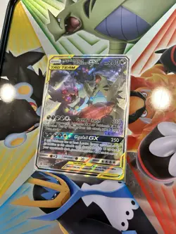 Pokemon TCG Ultra Rare Illustration Art Mega Sableye And Tyranitar GX 226/236 NM - Image 2