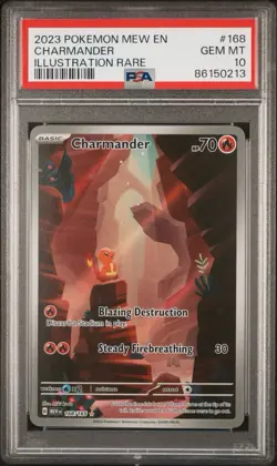 2023 POKEMON SV 151 - MEW EN #168 CHARMANDER & #169 CHARMELEON PSA 10’s - Image 1