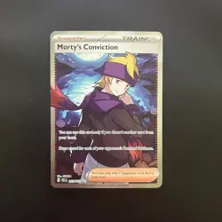 Morty's Conviction 201/162 Pokemon Temporal Forces TCG Ultra Rare NM Full Art - Image 1