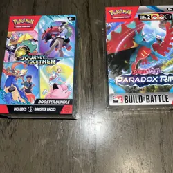 Pokemon TCG SV09 Journey Together Booster Bundle And Paradox Rift Build & Battle - Image 1