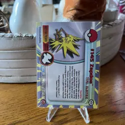 Pokemon Topps Series 3 Zapdos #145 Blue Label Holo - Image 2
