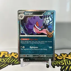 Gengar 057/091 (Cosmos Holo) Trick or Trade BOOster 2024 Pokemon TCG Near Mint - Image 1