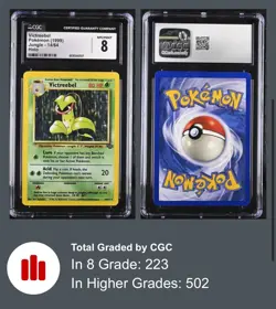 Pokemon Jungle 14/64 Victreebel Holo Rare 1999 Grass CGC 8 NM/MINT - Image 1