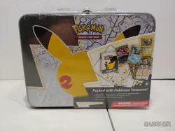 NEW SEALED Pokemon 25th Anniversary Celebrations Treasure Chest Lunchbox Tin - Image 1