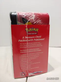 NEW SEALED Pokemon 25th Anniversary Celebrations Treasure Chest Lunchbox Tin - Image 4