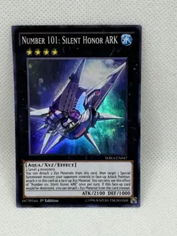 Yugioh! Number 101: Silent Honor ARK WIRA-EN047 - Super Rare - 1st Edition - NM - Image 1