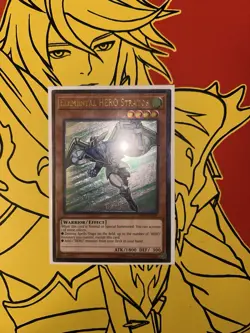 Yu-Gi-Oh Elemental Hero Stratos OP09-EN001 Ultimate Rare Near Mint Condition - Image 1
