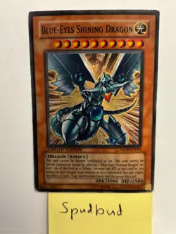 Blue-Eyes Shining Dragon Super Rare MOV-EN001 DAMAGED LIMITED Edition Yu-Gi-Oh! - Image 1
