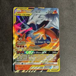 Pokemon TCG Reshiram Charizard GX Tag Team Card 20/214 Unbroken Bonds - Image 1