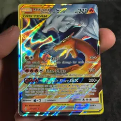 Pokemon TCG Reshiram Charizard GX Tag Team Card 20/214 Unbroken Bonds - Image 2
