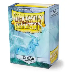 Dragon Shield Clear Matte 100x Standard Size Card Sleeves (AT-11001) - Image 1