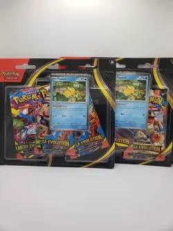 Lot of 2 - Pokemon TCG Mega Evolution 3-Pack Blisters Psyduck Promo Card - Image 1
