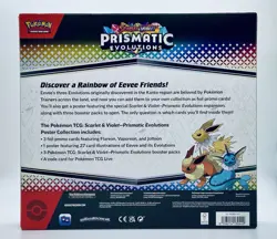 Pokemon TCG Prismatic Evolutions Poster Collection 3 Booster Packs 3 Promo Cards - Image 2