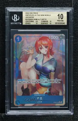 2024 One Piece Card Game: Emperors in the New World OP09 Japanese Nami BGS 10 - Image 1