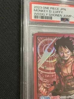 PSA 10 Lecafig Monkey D Luffy ST01 001 Gold ver Weekly Jump ONE PIECE Card Game - Image 3