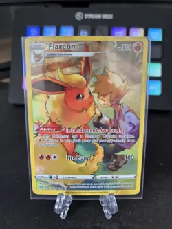 Pokemon Flareon Trainer Gallery Card TG01/TG30 Brilliant Stars M/Nm Condition - Image 1