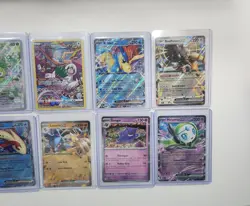 pokemon cards lot of 14 full art rares and ex's. Gengar Victini Lucario - Image 3