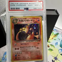 PSA 10 Gem Mint Dark Charizard Holo #6 1997 Pokemon Japanese Team Rocket Card - Image 1