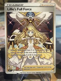 Pokemon Lillie Anima Waifu Doujin ACG DIY Trainer Full Art Card Holo Set - Image 2