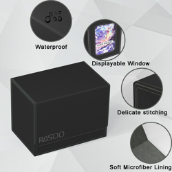 MTG Deck Box with Commander Display Trading Card Storage Box Fits 160+ Single Sl - Image 3