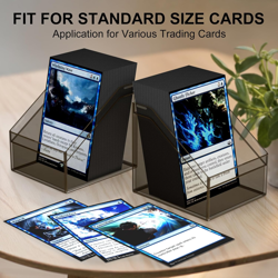 Card Deck Cases, 6 Pack Acrylic Commander Deck Box Holding 100+ Sleeved Cards wi - Image 4