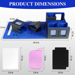 Trading Card Storage Box for MTG - Multi-Purpose Commander Deck Box with Command - Image 2