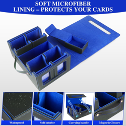 Trading Card Storage Box for MTG - Multi-Purpose Commander Deck Box with Command - Image 5