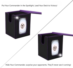 MTG Deck Box for Commander Display,Card Deck Box Fits 100 Double Sleeved Cards, - Image 2