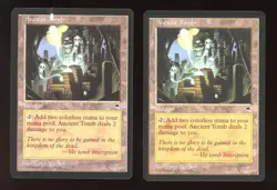 1997 WOTC MTG MAGIC THE GATHERING TEMPEST ANCIENT TOMB UNCOMMON LOT OF 2 CARDS - Image 1