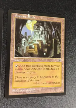 1997 WOTC MTG MAGIC THE GATHERING TEMPEST ANCIENT TOMB UNCOMMON LOT OF 2 CARDS - Image 4