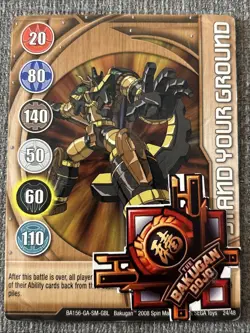 Bakugan: Battle Brawlers| Stand Your Ground🥉Copper Gate Card | 24/48 - Image 2