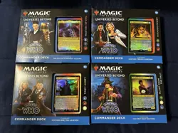 (8) Magic The Gathering Lot Commander Decks And Unsealed Doctor Who Booster Box - Image 2