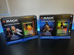 (8) Magic The Gathering Lot Commander Decks And Unsealed Doctor Who Booster Box - Image 3