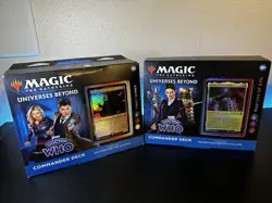 (8) Magic The Gathering Lot Commander Decks And Unsealed Doctor Who Booster Box - Image 4