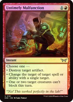 MTG DSK NM *FOIL* Untimely Malfunction - Image 1