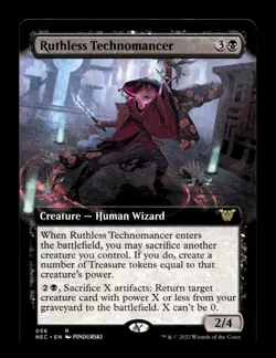 Ruthless Technomancer (Extended Art) 56 R Commander: Kamigawa: Neon Dynasty - Image 1
