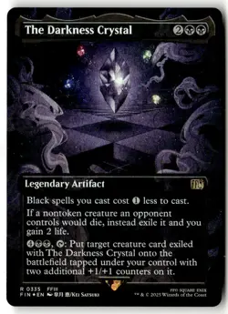 MTG - The Darkness Crystal (Borderless) 335 Foil NM FINAL FANTASY - Image 1
