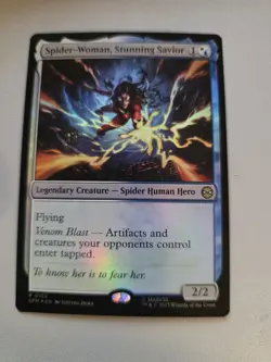 MTG Spider-Woman, Stunning Savior - Foil, NM-Mint, English Marvel's Spider-Man - Image 1