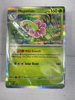 Meganium MEP001 Mega Evolution Build & Battle Sealed Deck Prerelease Promo NM - Image 1