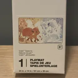 Pokemon Center Vulpix & Alolan Vulpix Seasons Playmat NEW TCG Game Mat Computer - Image 3