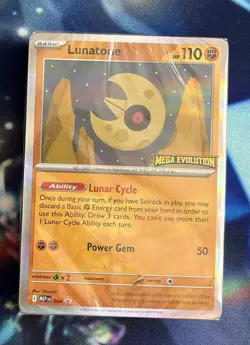 Pokemon Stamped Mega Evolution Lunatone Build & Battle Deck (Factory sealed) - Image 1