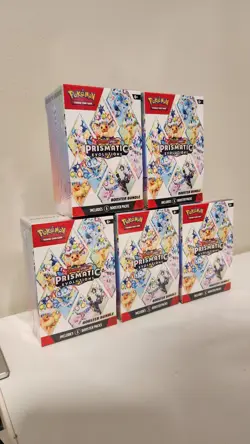 (5) Pokemon TCG Prismatic Evolutions Booster Bundles New Sealed Lot Of 5 - Image 2