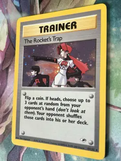 Pokemon NM - Near Mint The Rocket's Trap - Gym Heroes Unlimited Holo 19/132 - Image 2