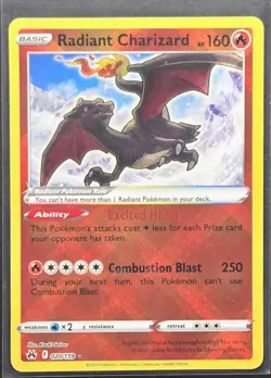 Radiant Charizard 020/159 Crown Zenith Pokemon 2023 - Image 1