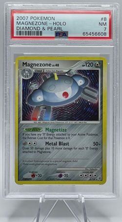 2007 POKEMON DIAMOND & PEARL #8 MAGNEZONE-HOLO PSA 7 NM - Image 1