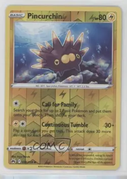 Pincurchin Reverse Foil Pokemon Sword & Shield Crown Zenith #056 - Image 1