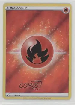 Fire Energy Ultra Rare Pokemon Sword & Shield Crown Zenith #153 - Image 1