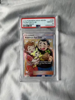 2018 POKEMON SUN & MOON ULTRA PRISM #155 FULL ART/POKEMON FAN CLUB PSA 10 - Image 1