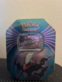 Pokemon TCG Mighty Mysterious Darkrai Tin - Image 1